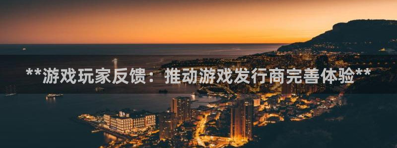 顺盈娱乐平台主管联系方式：**游戏玩家反馈：推动游戏发行商完善体验**