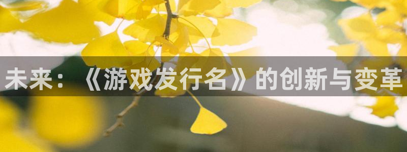 顺盈娱乐的员工待遇怎么样啊：未来：《游戏发行名》的创新与变革